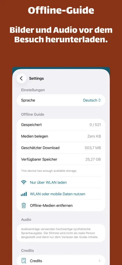 Offline mitnehmen